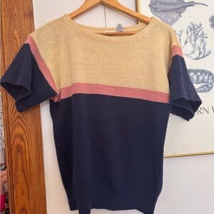 Cottage Core %55 ramie and %45 cotton knit T
